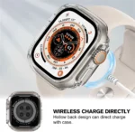 TPU Case Cover for Ultra Smatwatch 49mm Screen Protector Protective Scratch-Resistant