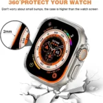 TPU Case Cover for Ultra Smatwatch 49mm Screen Protector Protective Scratch-Resistant