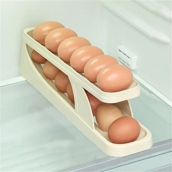 Sliding Egg Organizer Egg Storage Rack with Slide Design