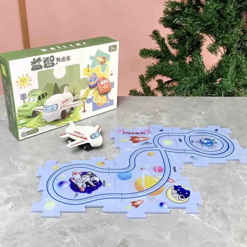electric car puzzle toy 5pcs space scene for kids