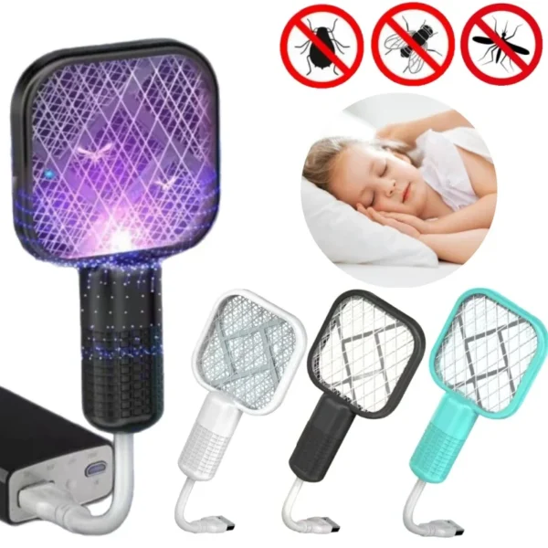 Portable USB mosquito killer lamp with electric insect trap feature
