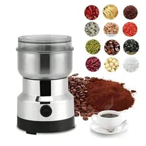 Stainless steel electric coffee grinder and multipurpose milling machine for spices and nuts. 1