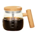 400ml waterproof glass electric mixing cup with automatic stirring for coffee and protein shakes.