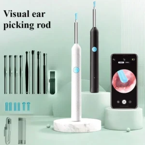 Smart visual ear cleaner with HD camera and endoscope for safe wax removal.