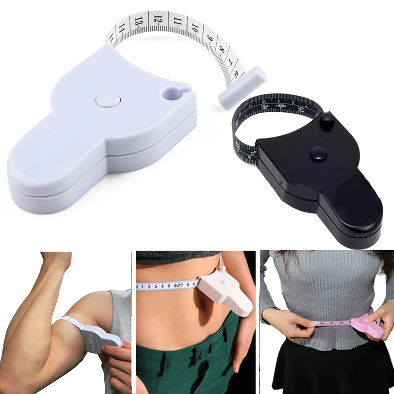 Self-Tightening Body Measuring Tape Ruler – 150cm/60 Inch Automatic Lock Fitness and Tailor Ruler for Waist, Chest, and Legs